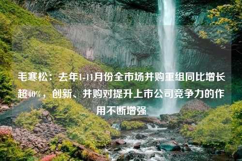 毛寒松：去年1-11月份全市场并购重组同比增长超40%，创新、并购对提升上市公司竞争力的作用不断增强