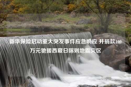 新华保险启动重大突发事件应急响应 并捐款100万元驰援西藏日喀则地震灾区