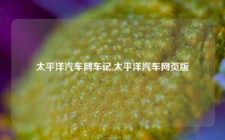 太平洋汽车网车记,太平洋汽车网页版