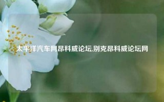 太平洋汽车网昂科威论坛,别克昂科威论坛网