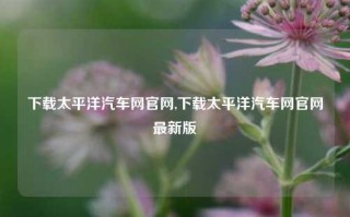 下载太平洋汽车网官网,下载太平洋汽车网官网最新版