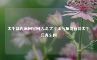 太平洋汽车网官网活动,太平洋汽车网官网太平洋汽车网