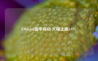 ENGlobal盘中异动 大幅上涨5.97%