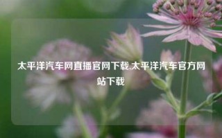 太平洋汽车网直播官网下载,太平洋汽车官方网站下载