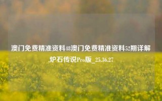 澳门免费精准资料48澳门免费精准资料52期详解,炉石传说Pro版_25.36.27