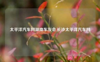 太平洋汽车网湖南车友会,长沙太平洋汽车网