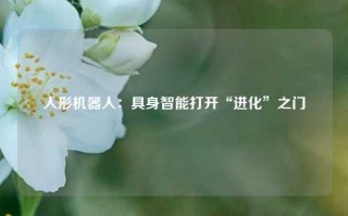 人形机器人：具身智能打开“进化”之门