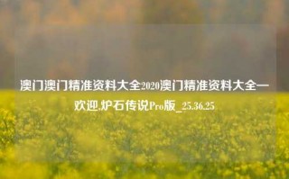 澳门澳门精准资料大全2020澳门精准资料大全—欢迎,炉石传说Pro版_25.36.25