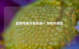 超微电脑开盘跌逾8% 创年内新低