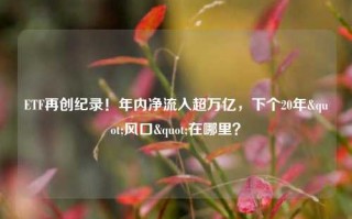 ETF再创纪录！年内净流入超万亿，下个20年"风口"在哪里？