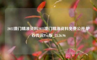 2022澳门精准资料2022澳门精准资料免费公开,炉石传说Pro版_25.36.96