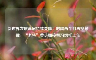 新世界发展高层持续变阵：时隔两个月再换总裁，“老将”黄少媚接替冯绍祥上任