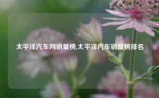 太平洋汽车网销量榜,太平洋汽车销量榜排名