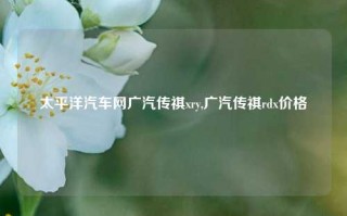 太平洋汽车网广汽传祺xry,广汽传祺rdx价格