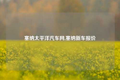 塞纳太平洋汽车网,塞纳新车报价-第1张图片-徐州汽车网