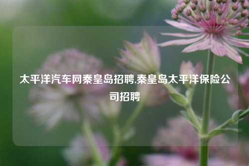 太平洋汽车网秦皇岛招聘,秦皇岛太平洋保险公司招聘-第1张图片-徐州汽车网