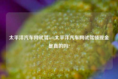 太平洋汽车网试驾xel,太平洋汽车网试驾领现金是真的吗?-第1张图片-徐州汽车网