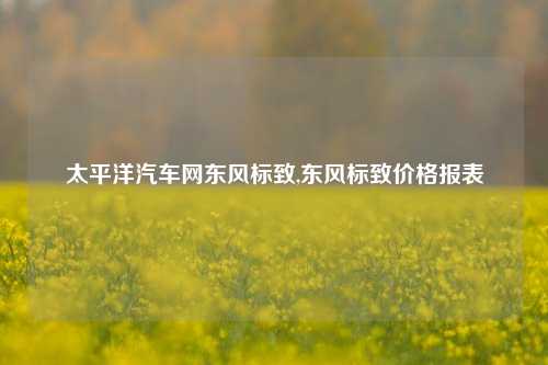 太平洋汽车网东风标致,东风标致价格报表-第1张图片-徐州汽车网