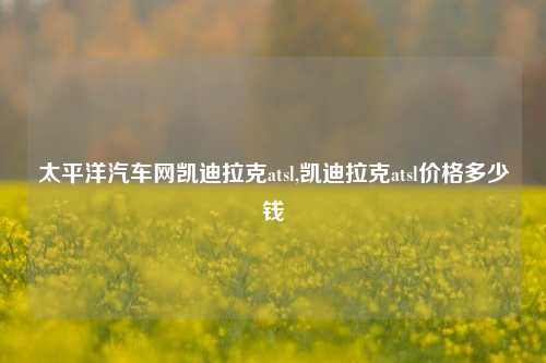 太平洋汽车网凯迪拉克atsl,凯迪拉克atsl价格多少钱-第1张图片-徐州汽车网