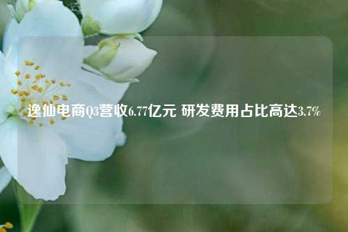 逸仙电商Q3营收6.77亿元 研发费用占比高达3.7%-第1张图片-徐州汽车网