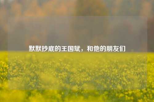 默默抄底的王国斌，和他的朋友们-第1张图片-徐州汽车网