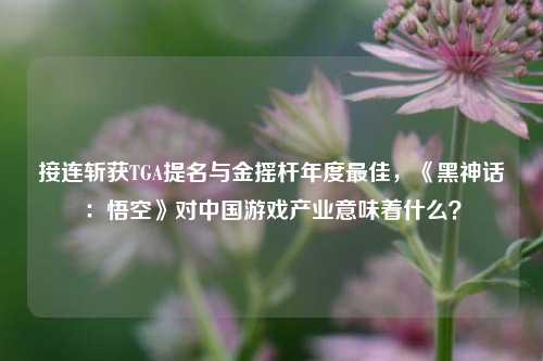 接连斩获TGA提名与金摇杆年度最佳，《黑神话：悟空》对中国游戏产业意味着什么？-第1张图片-徐州汽车网